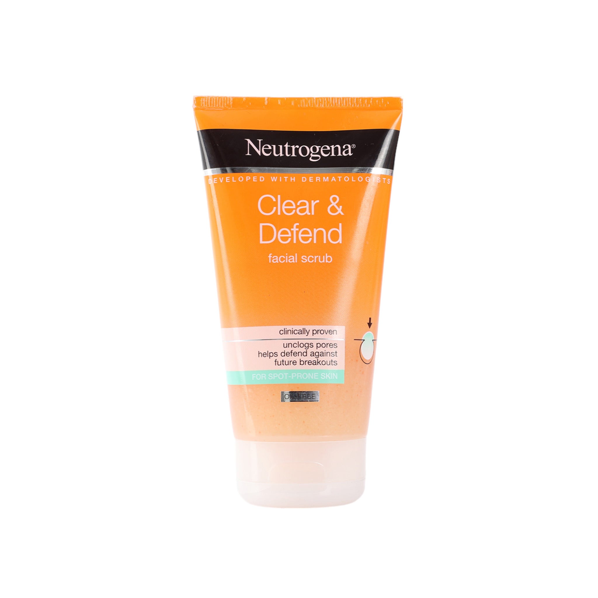 Neutrogena Clear And Defend Facial Scrub 150 Ml