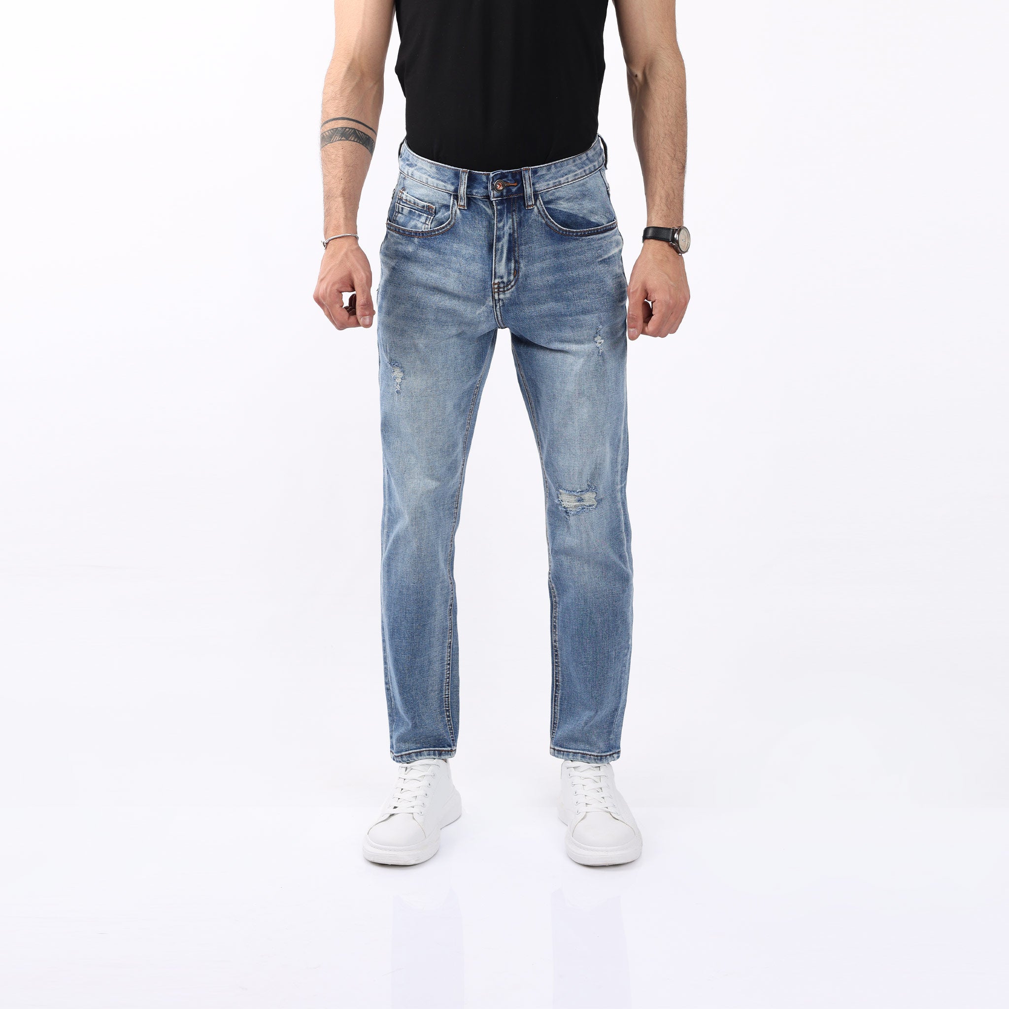Ripped Slim Fit Jeans Pants