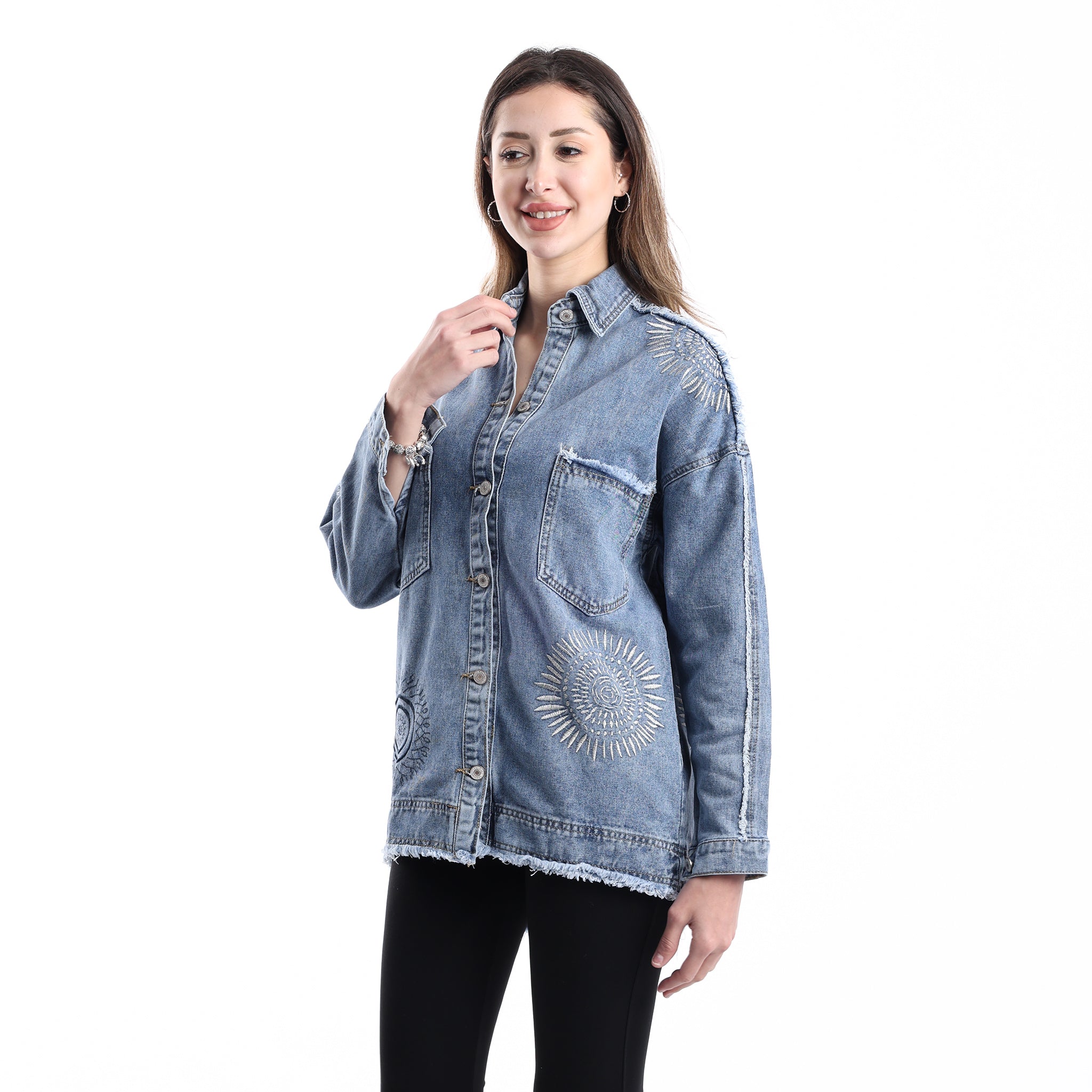 Jeans Jacket Ripped design