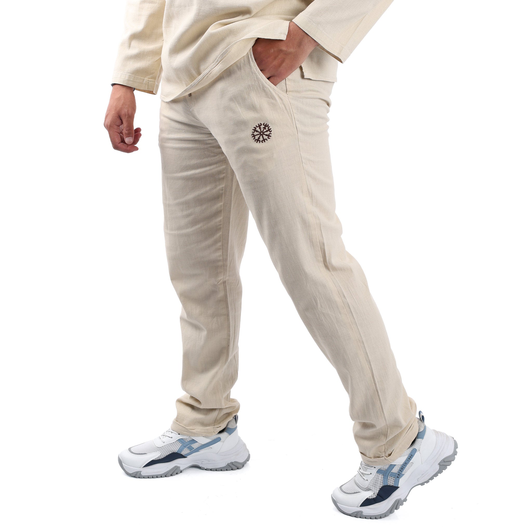 Linen Training Suit Blouse & Pants