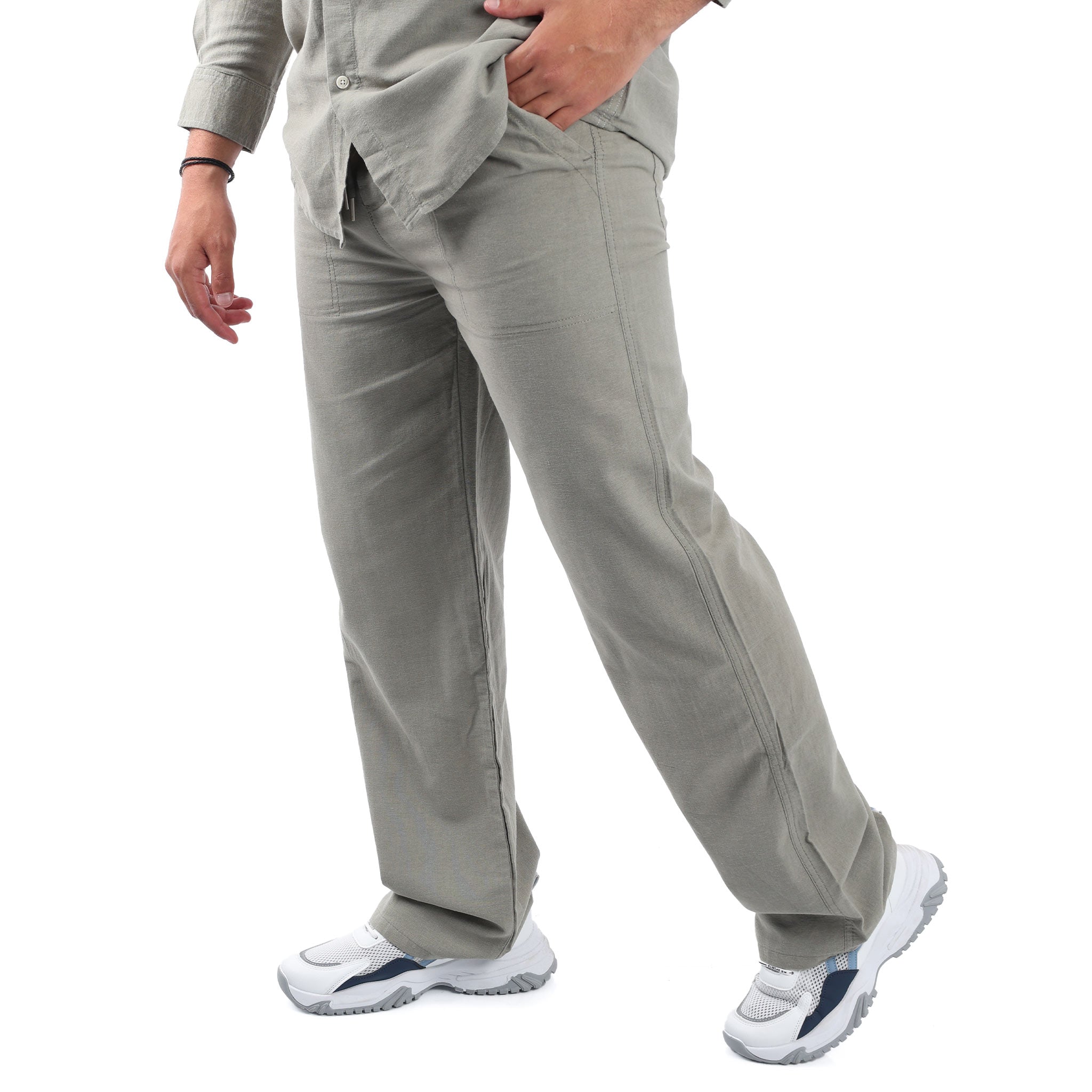 Linen Training Suit Shirt & Pants