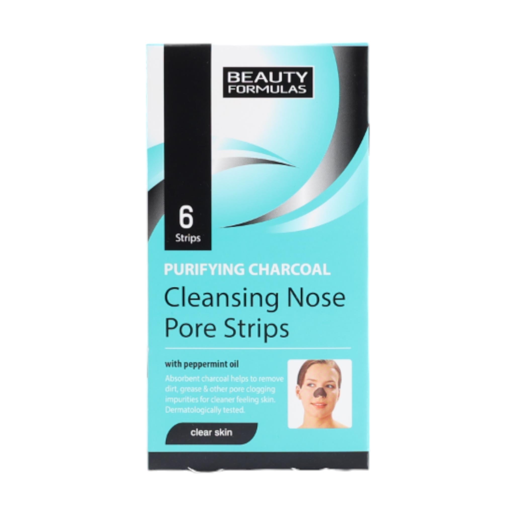 Beauty Formulas Purifying Charcoal Cleansing Nose Pore Strips 6 pieces