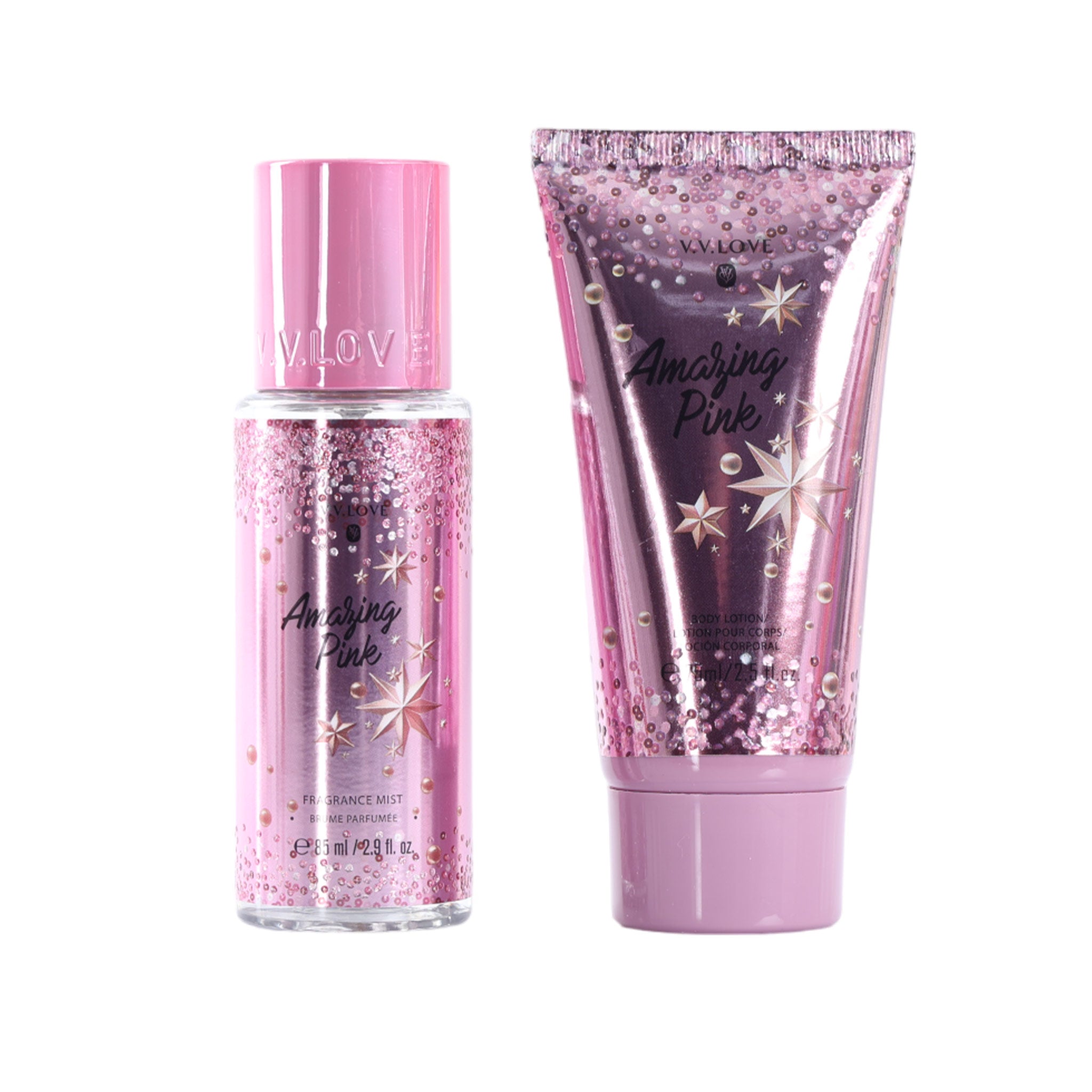 V.v.love Amazing Pink Splash And Body Lotion Women Package