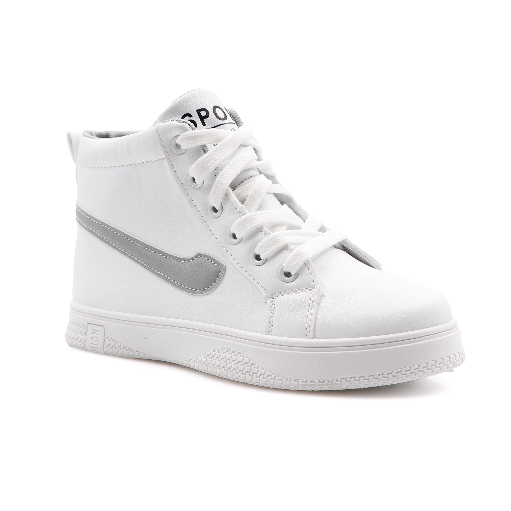Leather High Top Sport Shoes